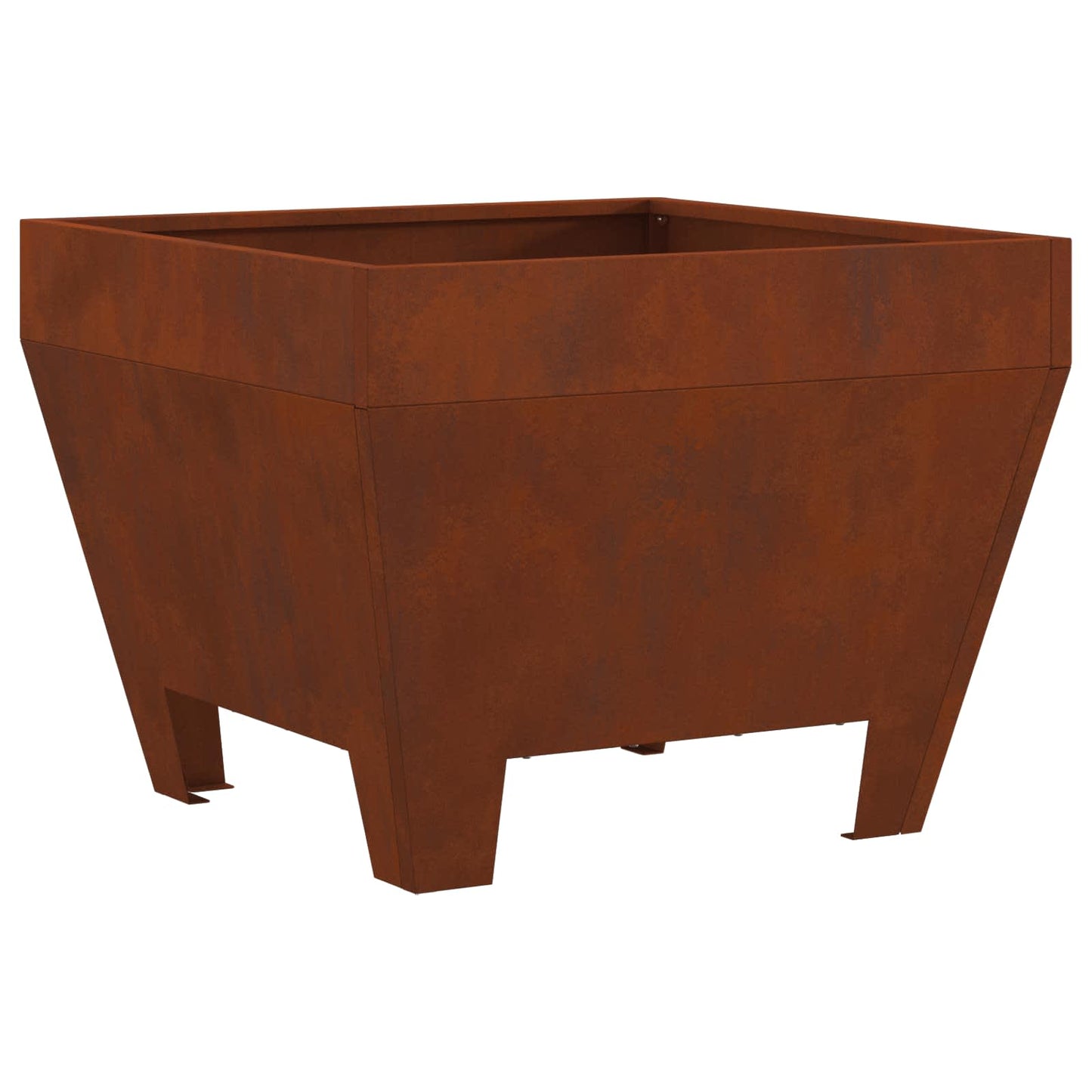 Fire Pit Rusty 50 x 50 x 38 cm Weathering Steel