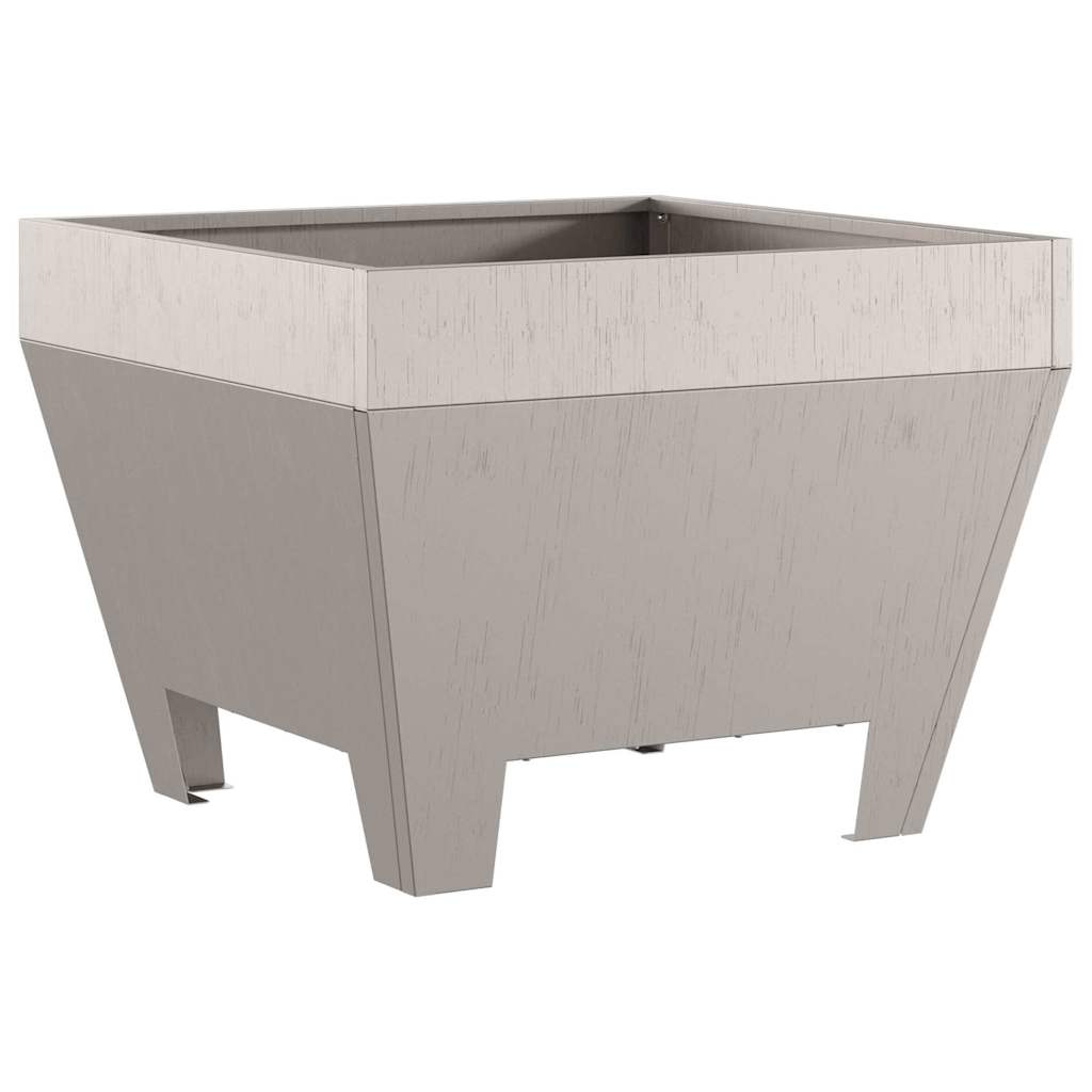 Fire Pit Rusty 50 x 50 x 38 cm Weathering Steel