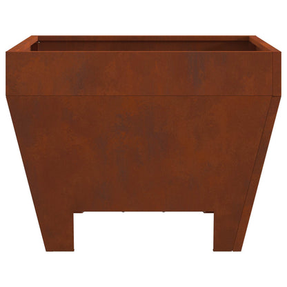 Fire Pit Rusty 50 x 50 x 38 cm Weathering Steel