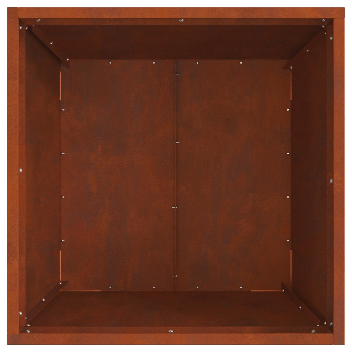 Fire Pit Rusty 50 x 50 x 38 cm Weathering Steel