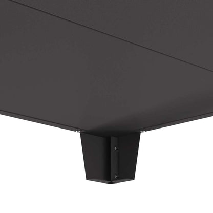 Fire Pit Black 80 x 80 x 43 cm Weathering Steel