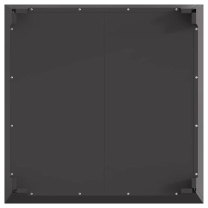 Fire Pit Black 80 x 80 x 43 cm Weathering Steel