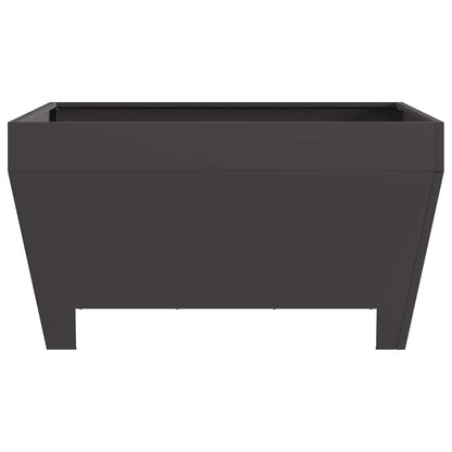 Fire Pit Black 80 x 80 x 43 cm Weathering Steel