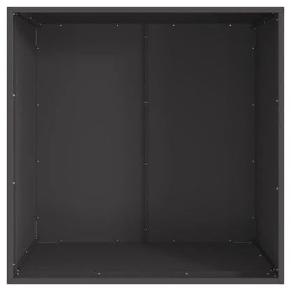 Fire Pit Black 80 x 80 x 43 cm Weathering Steel