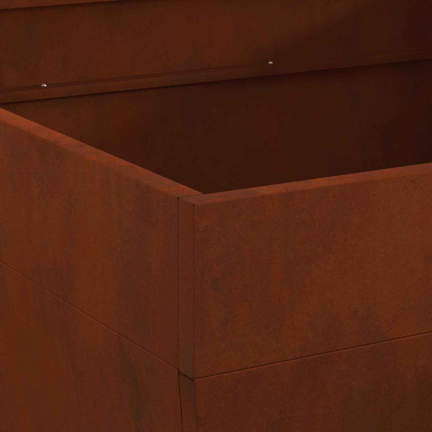 Fire Pit Brown 31.50 x 31.50 x 16.93 in Weathering Steel