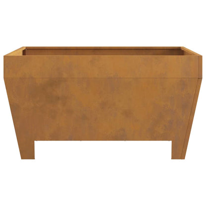 Fire Pit Brown 31.50 x 31.50 x 16.93 in Weathering Steel