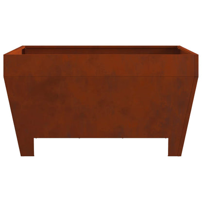 Fire Pit Brown 31.50 x 31.50 x 16.93 in Weathering Steel
