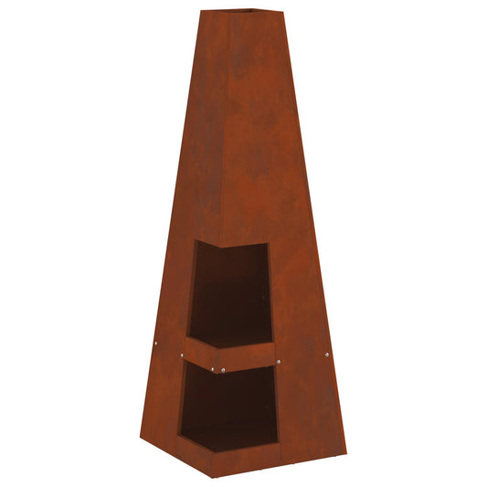 Fire Bowl Rusty 35 x 35 x 100 cm