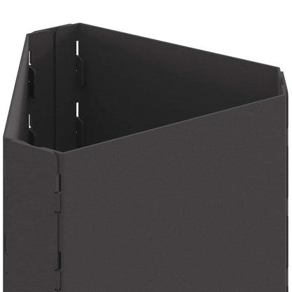 Fire Pit Black 50 x 43 x 52 cm Weathering Steel
