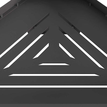 Fire Pit Black 50 x 43 x 52 cm Weathering Steel