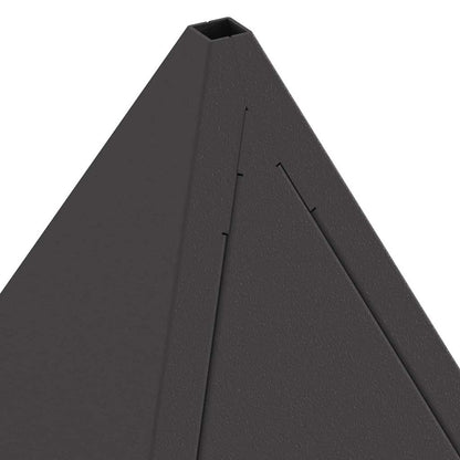 Fire Pit Black 50 x 50 x 51 cm Weathering steel