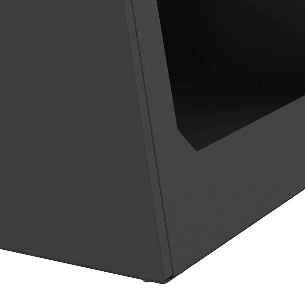 Fire Pit Black 50 x 50 x 51 cm Weathering steel