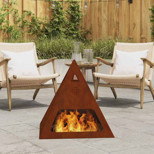 Fire Bowl Rusty 50 x 50 x 51 cm Weathering Steel