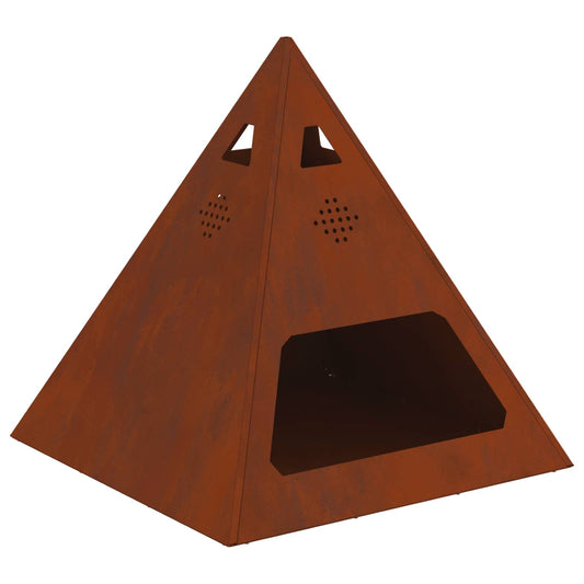 Fire Bowl Rusty 50 x 50 x 51 cm Weathering Steel