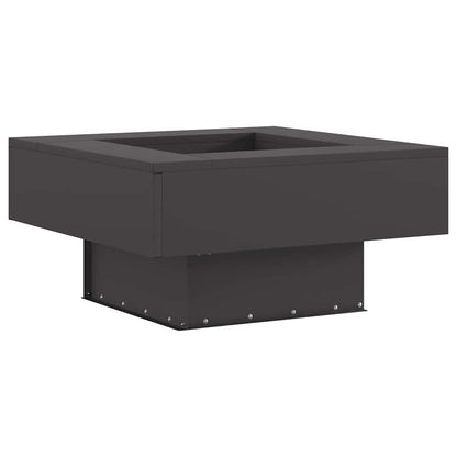 Fire Pit Black 60 x 60 x 30 cm Weathering Steel