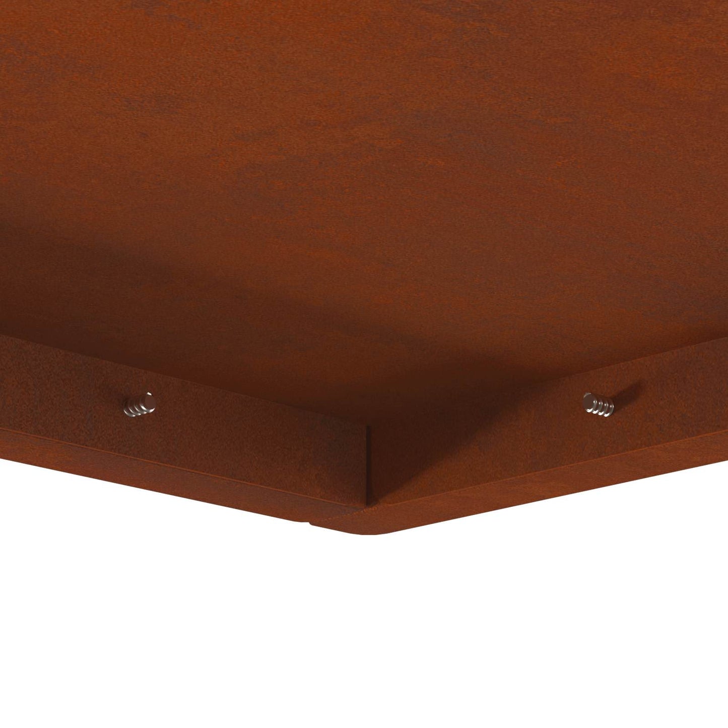 Fire Pit Rusty 60 x 60 x 30 cm Weathering Steel