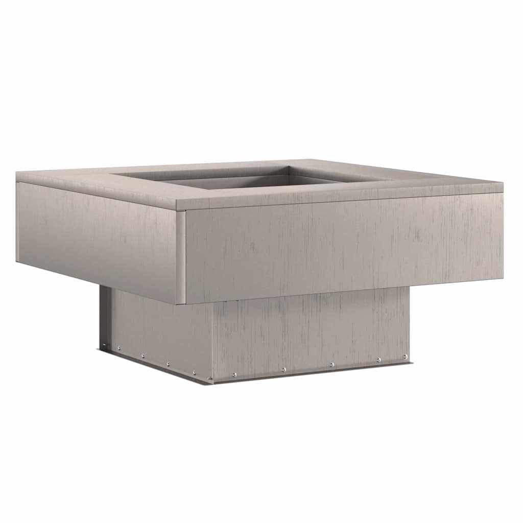 Fire Pit Rusty 60 x 60 x 30 cm Weathering Steel