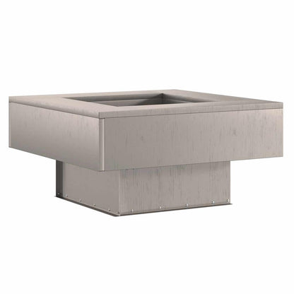 Fire Pit Rusty 60 x 60 x 30 cm Weathering Steel
