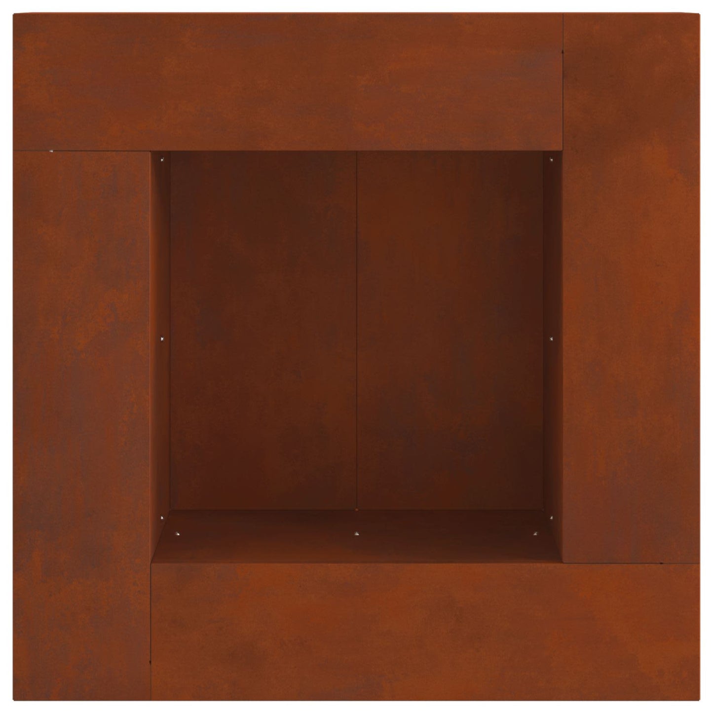 Fire Pit Rusty 60 x 60 x 30 cm Weathering Steel