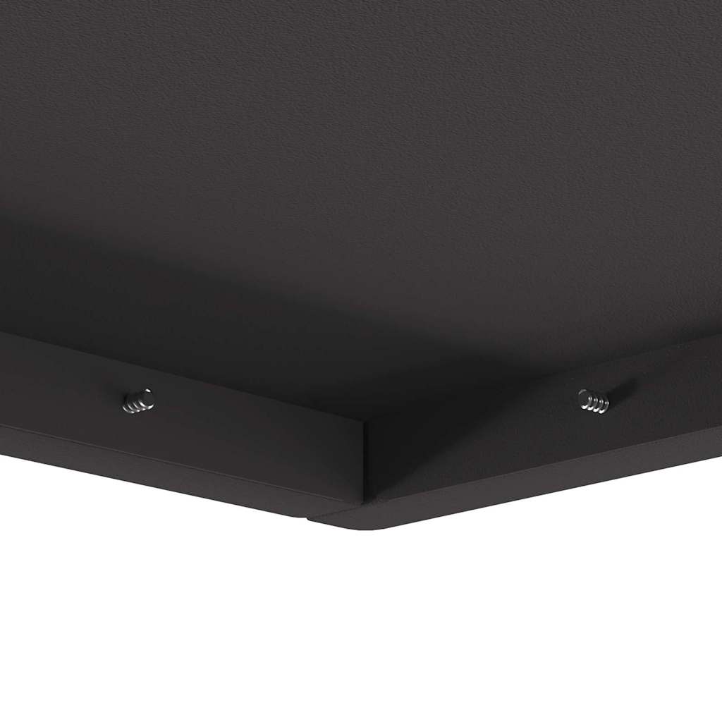 Fire Pit Black 80 x 80 x 40 cm Weathering Steel