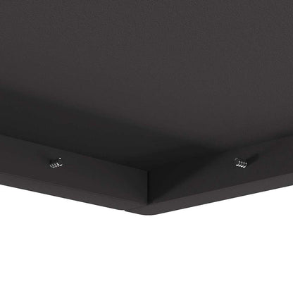 Fire Pit Black 80 x 80 x 40 cm Weathering Steel