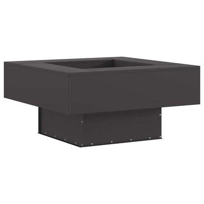 Fire Pit Black 80 x 80 x 40 cm Weathering Steel