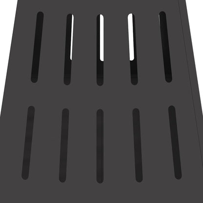 Fire Pit Black 50 x 50 x 70 cm Weathering Steel