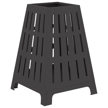 Fire Pit Black 50 x 50 x 70 cm Weathering Steel