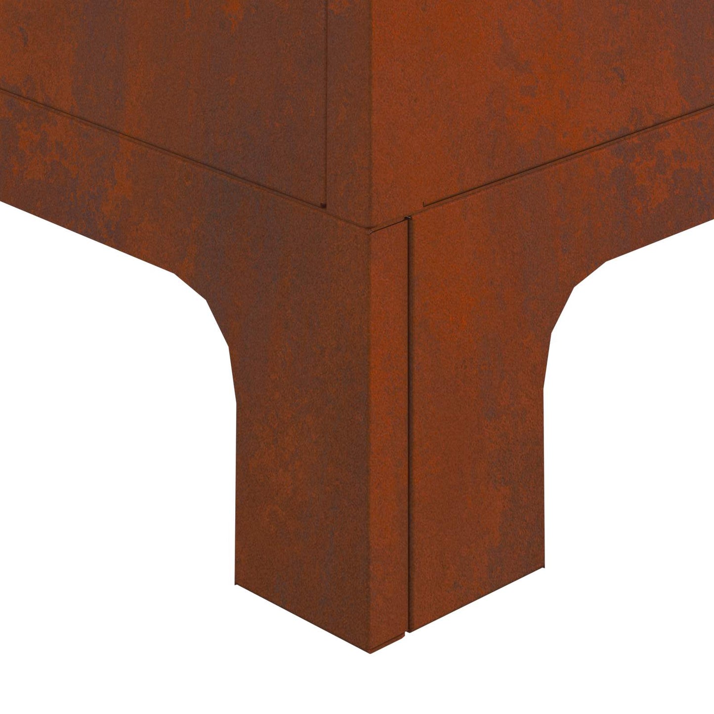 Fire Pit Rusty 50 x 50 x 70 cm Weathering Steel
