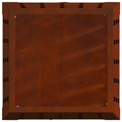 Fire Pit Rusty 50 x 50 x 70 cm Weathering Steel
