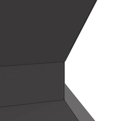 Fire Pit Black 50 x 50 x 40 cm Weathering Steel