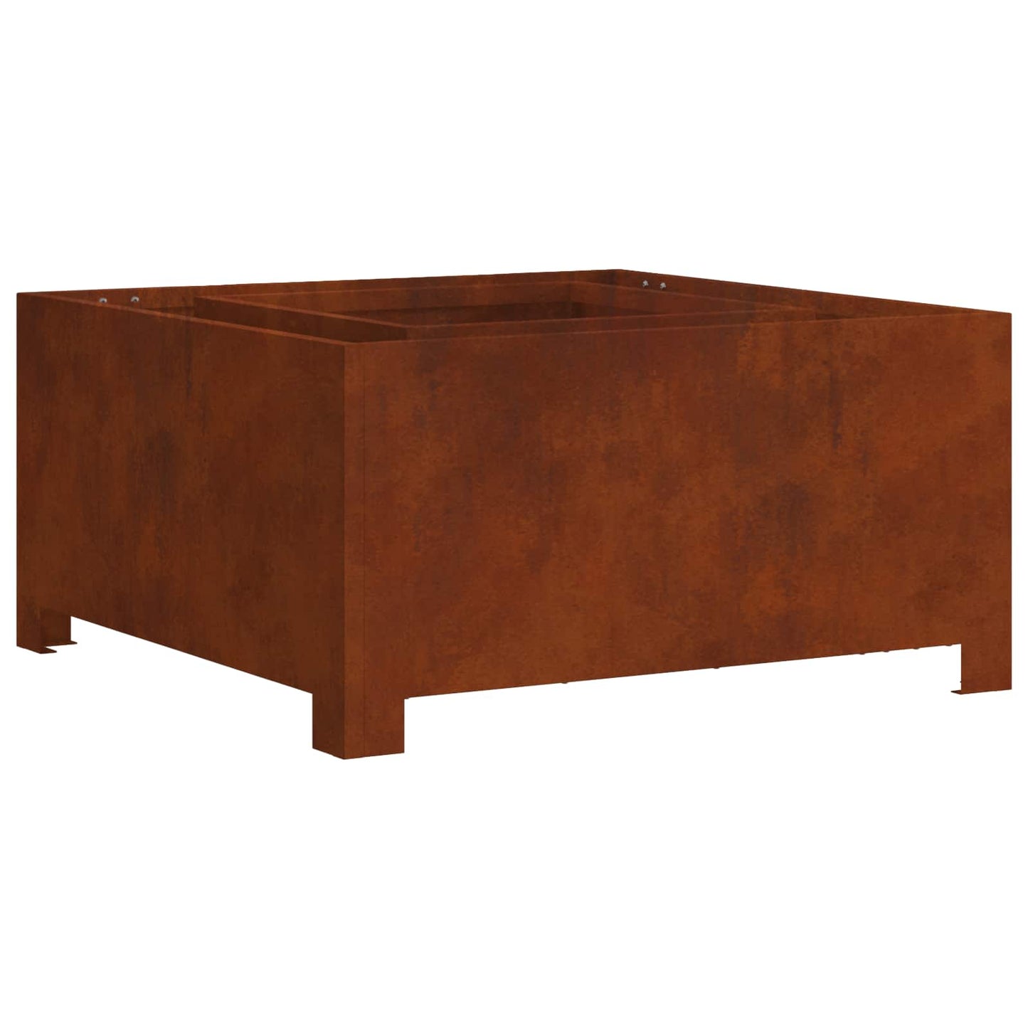Fire Pit Rusty 60 x 60 x 30 cm Weathering Steel