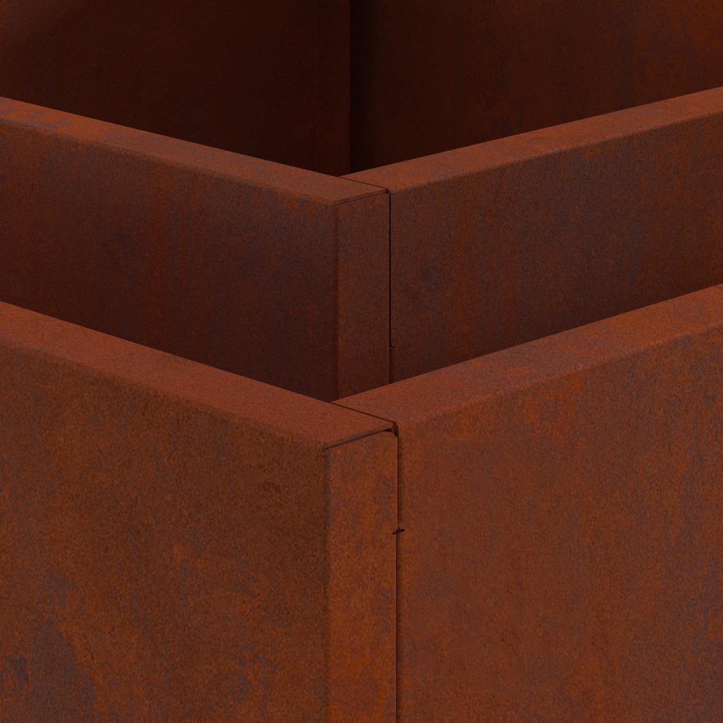 Fire Pit Rusty 80 x 80 x 40 cm Weathering Steel