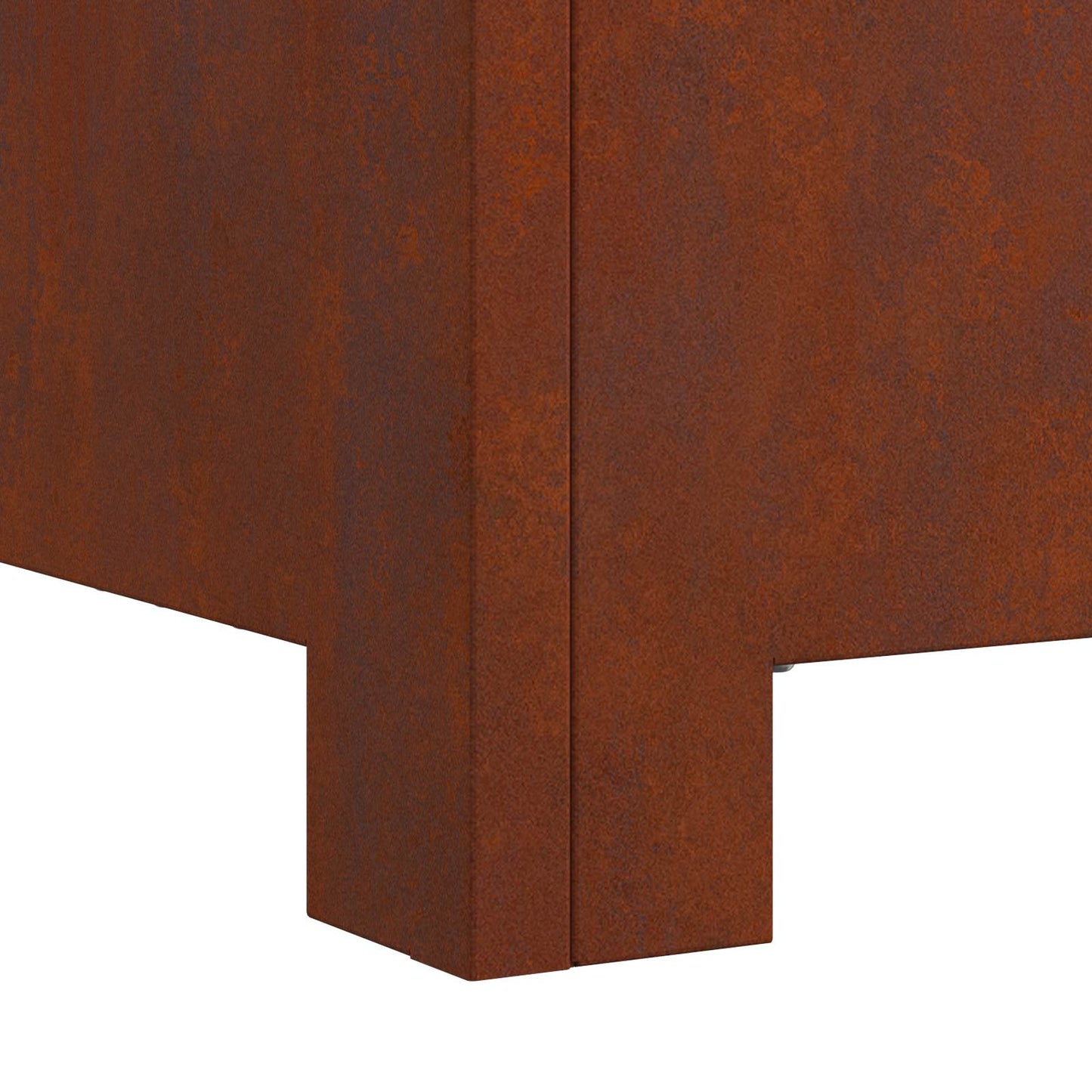 Fire Pit Rusty 80 x 80 x 40 cm Weathering Steel