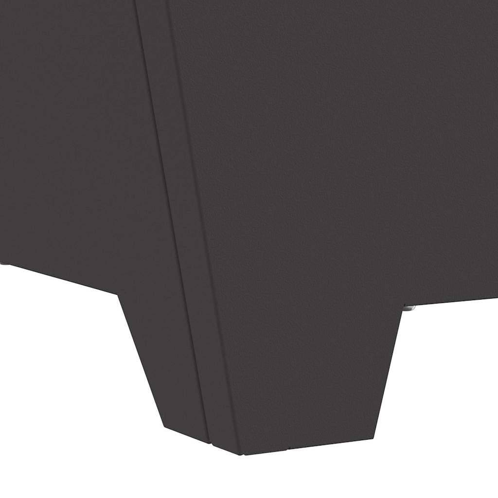 Fire Pit Black 60 x 60 x 30 cm Weathering Steel
