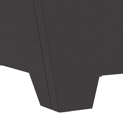 Fire Pit Black 60 x 60 x 30 cm Weathering Steel