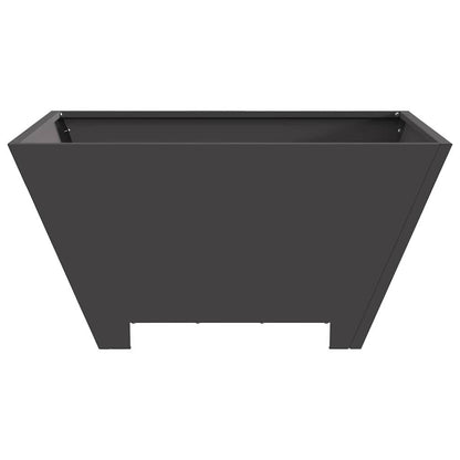 Fire Pit Black 60 x 60 x 30 cm Weathering Steel