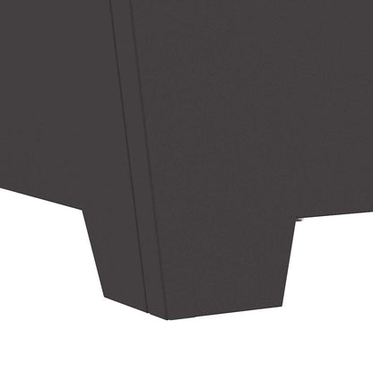 Fire Bowl Black 80 x 80 x 40 cm Weathering Steel