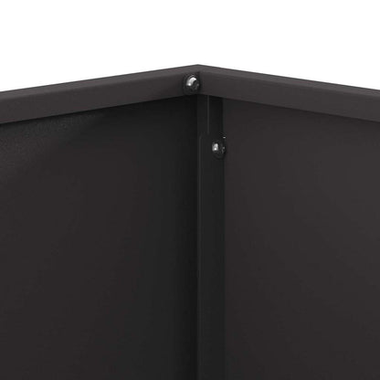 Fire Bowl Black 80 x 80 x 40 cm Weathering Steel