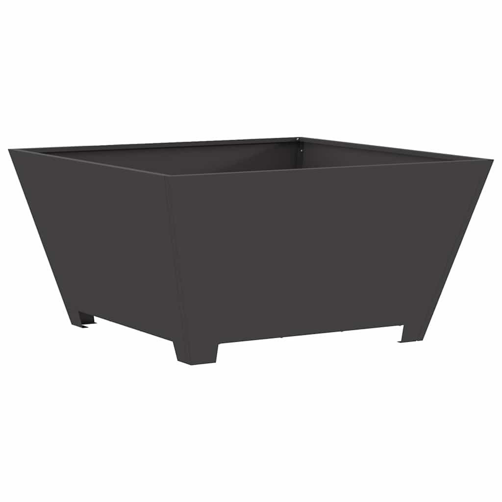 Fire Bowl Black 80 x 80 x 40 cm Weathering Steel