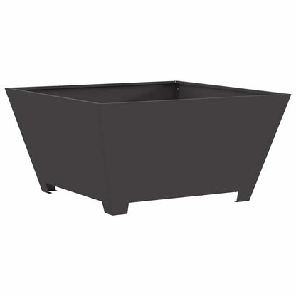 Fire Bowl Black 80 x 80 x 40 cm Weathering Steel