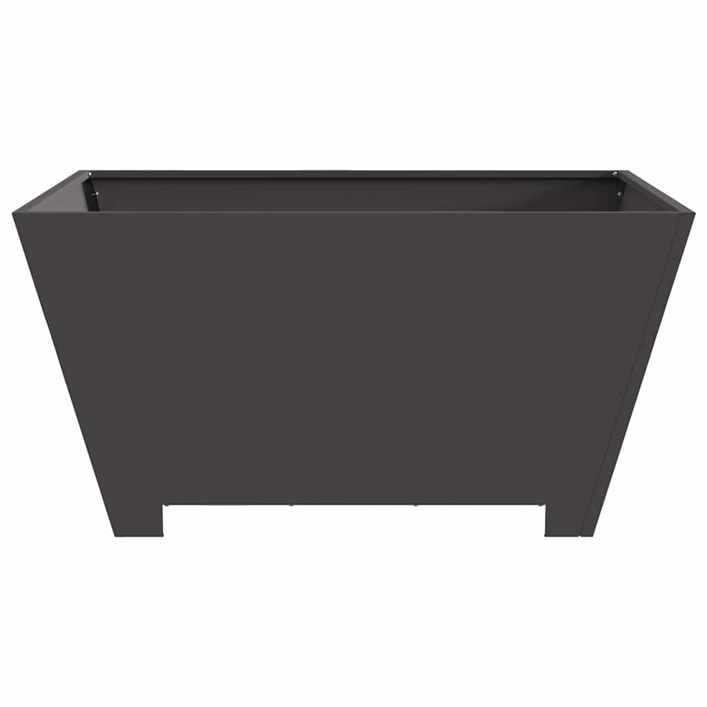 Fire Bowl Black 80 x 80 x 40 cm Weathering Steel