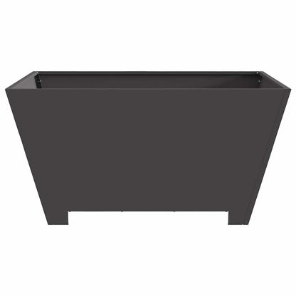 Fire Bowl Black 80 x 80 x 40 cm Weathering Steel