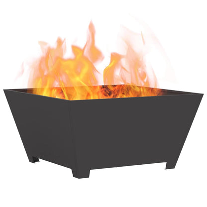 Fire Bowl Black 80 x 80 x 40 cm Weathering Steel