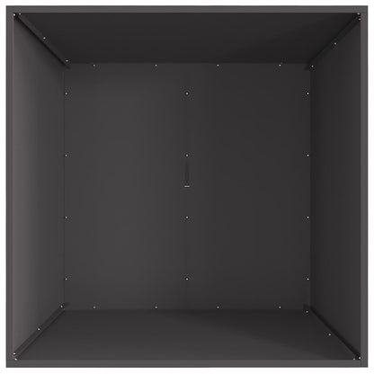 Fire Bowl Black 80 x 80 x 40 cm Weathering Steel