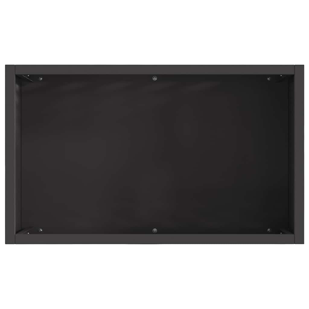 Fire Pit Black 50 x 30 x 40 cm Steel