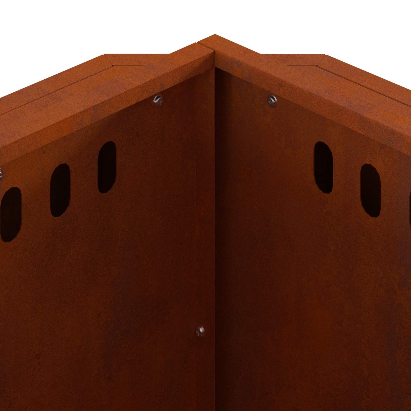Smokeless Fire Pit Rusty 58 x 58 x 51 cm Weathering Steel