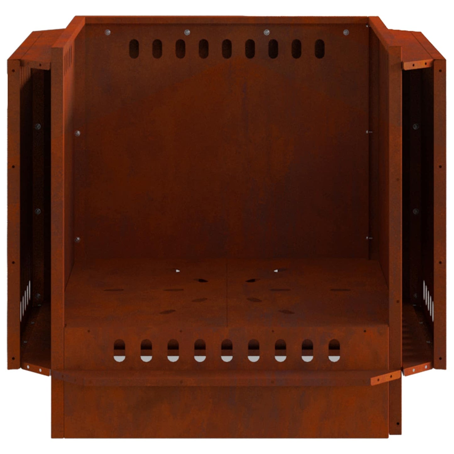 Smokeless Fire Pit Rusty 58 x 58 x 51 cm Weathering Steel