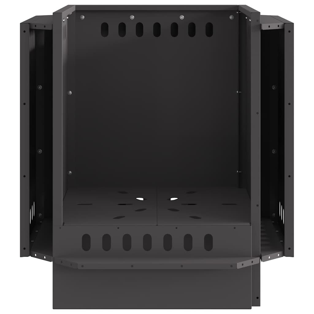 Smokeless Fire Pit Black 48 x 48 x 51 cm Weathering Steel