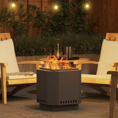 Smokeless Fire Pit Black 48 x 48 x 51 cm Weathering Steel